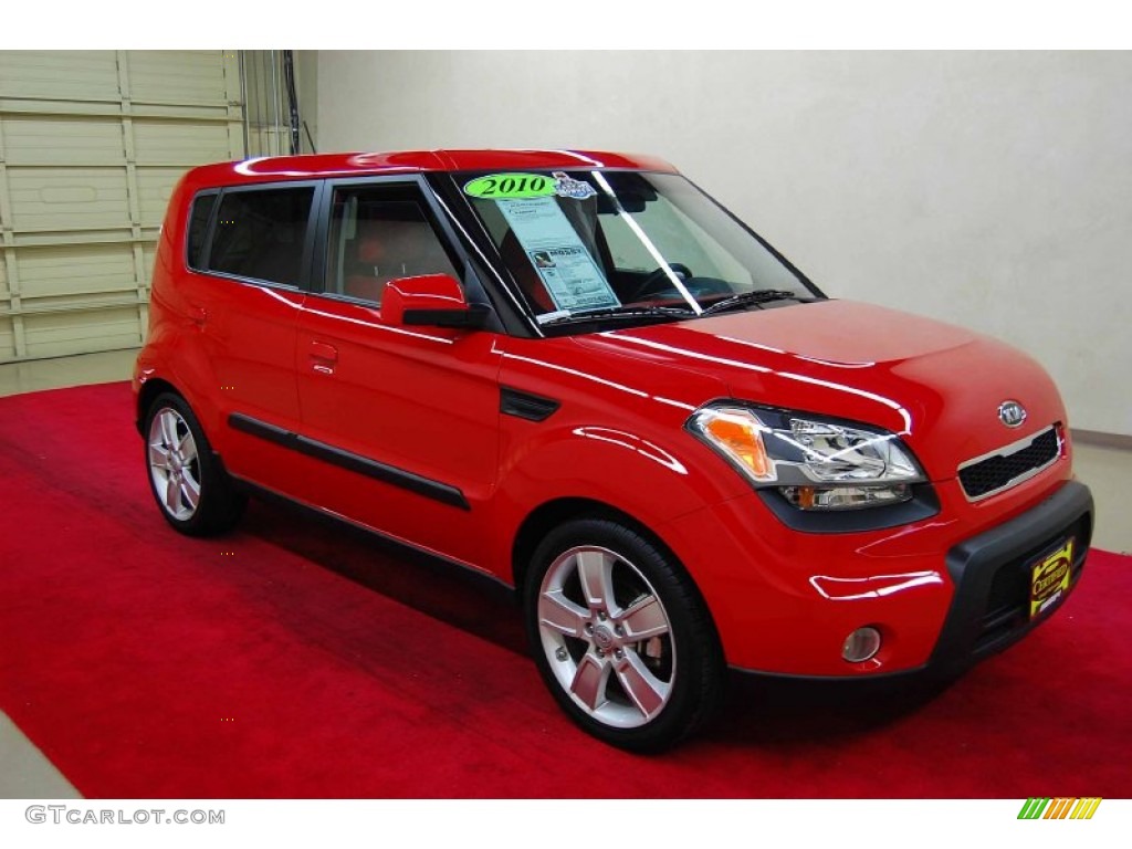 Molten Red 2010 Kia Soul Sport Exterior Photo #57488139
