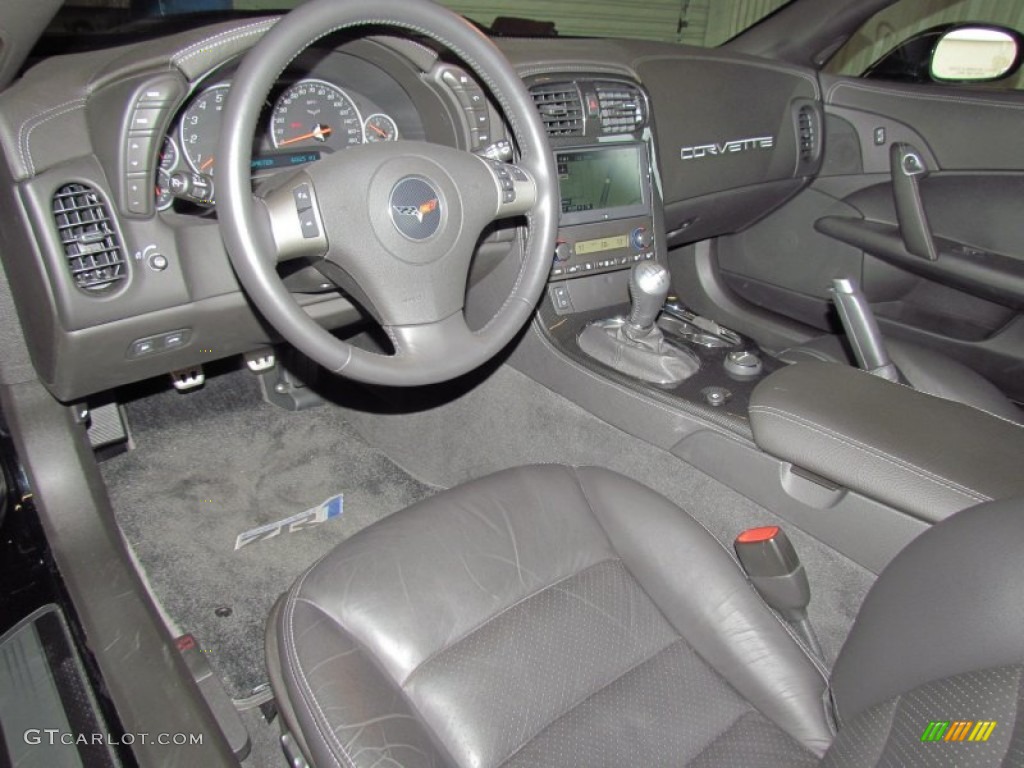 Ebony Black Interior 2010 Chevrolet Corvette ZR1 Photo #57489478