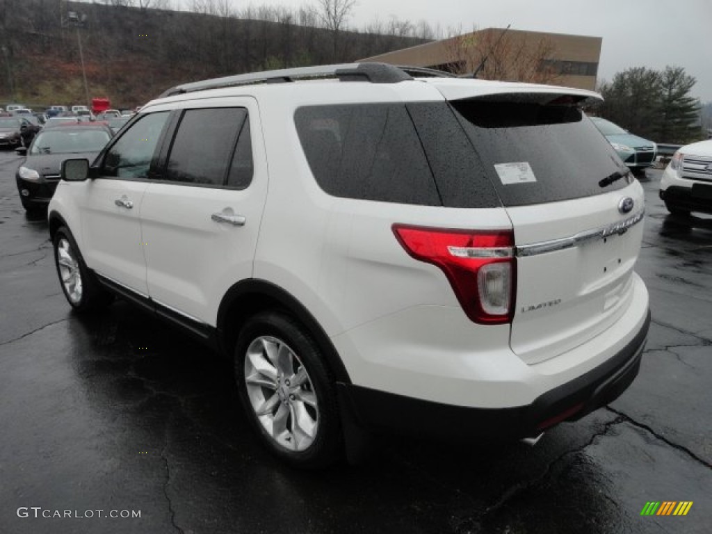 2012 Explorer Limited 4WD - White Platinum Tri-Coat / Charcoal Black/Pecan photo #4