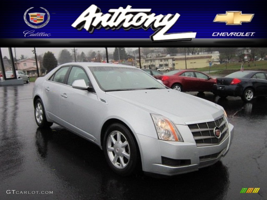2009 CTS 4 AWD Sedan - Radiant Silver / Cashmere/Cocoa photo #1