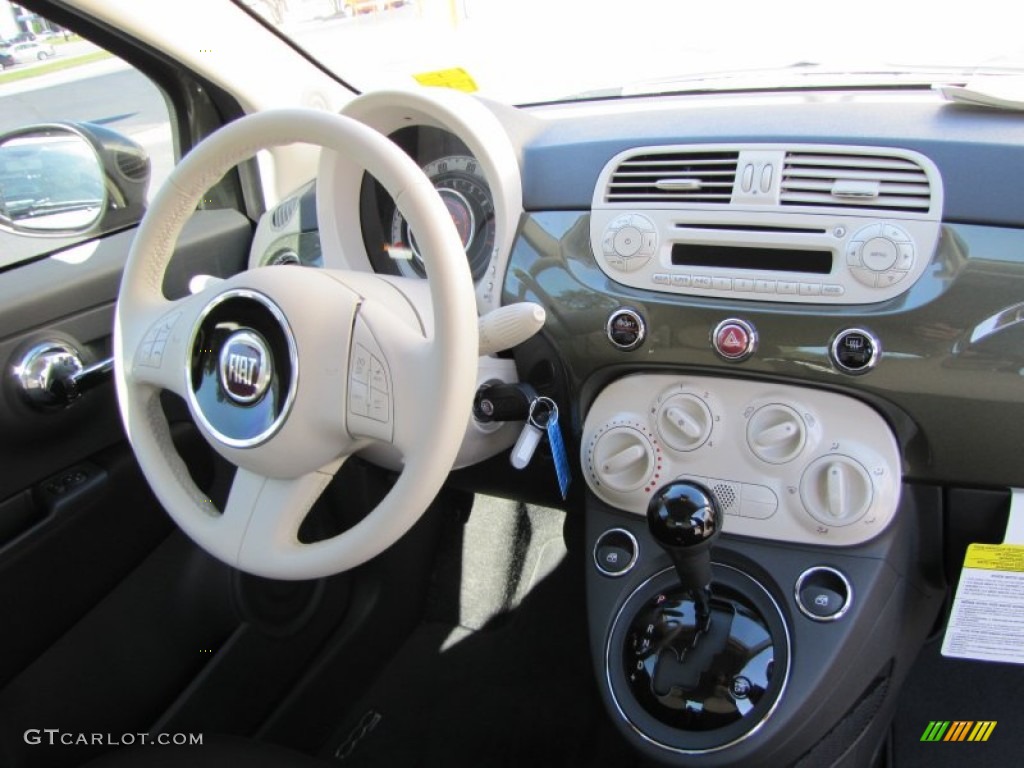 2012 Fiat 500 c cabrio Pop Tessuto Marrone/Avorio (Brown/Ivory) Dashboard Photo #57491461