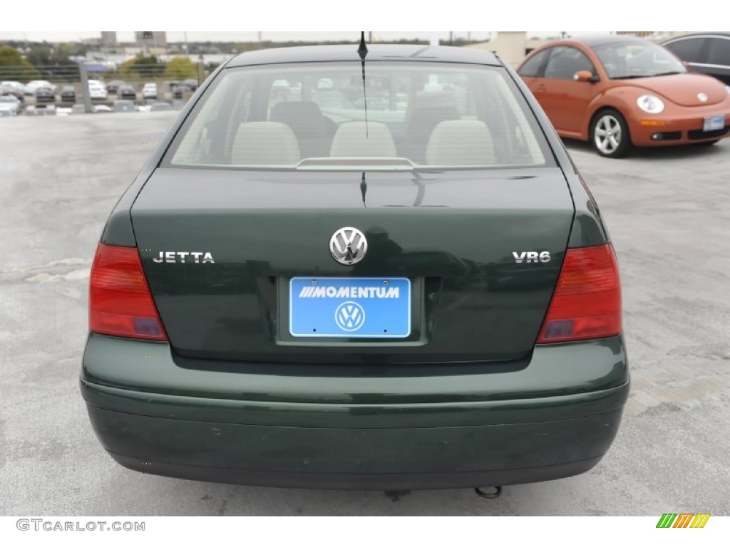 2000 Jetta GLS VR6 Sedan - Bright Green Pearl / Beige photo #6