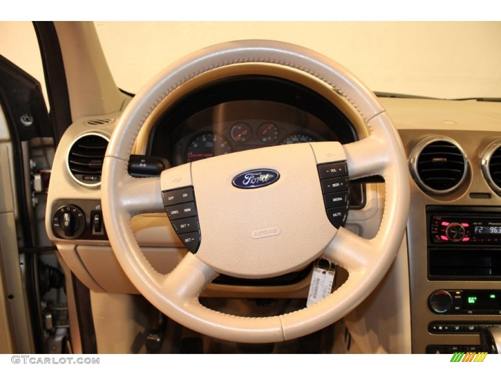 2005 Ford Freestyle SEL AWD Pebble Steering Wheel Photo #57494653