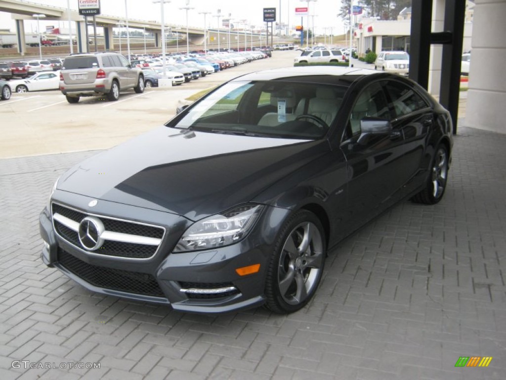 2012 CLS 550 Coupe - Indium Grey Metallic / Ash/Black photo #1