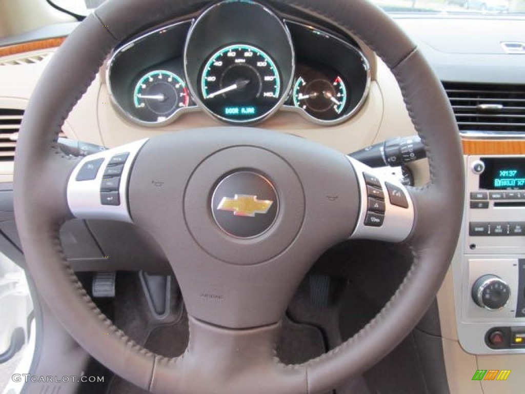 2012 Chevrolet Malibu LT Cocoa/Cashmere Steering Wheel Photo #57495325