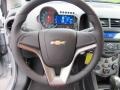 Jet Black/Dark Titanium 2012 Chevrolet Sonic LS Sedan Steering Wheel