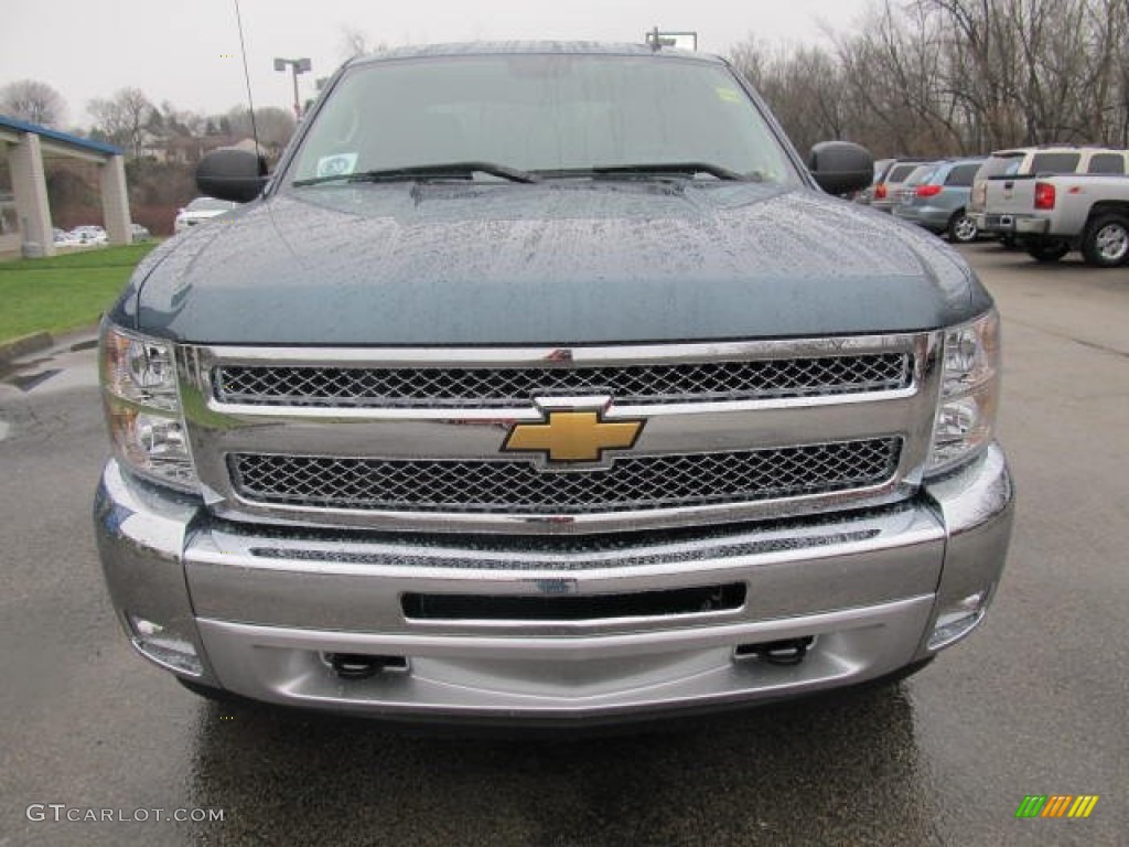 2012 Silverado 1500 LT Crew Cab 4x4 - Blue Granite Metallic / Ebony photo #6