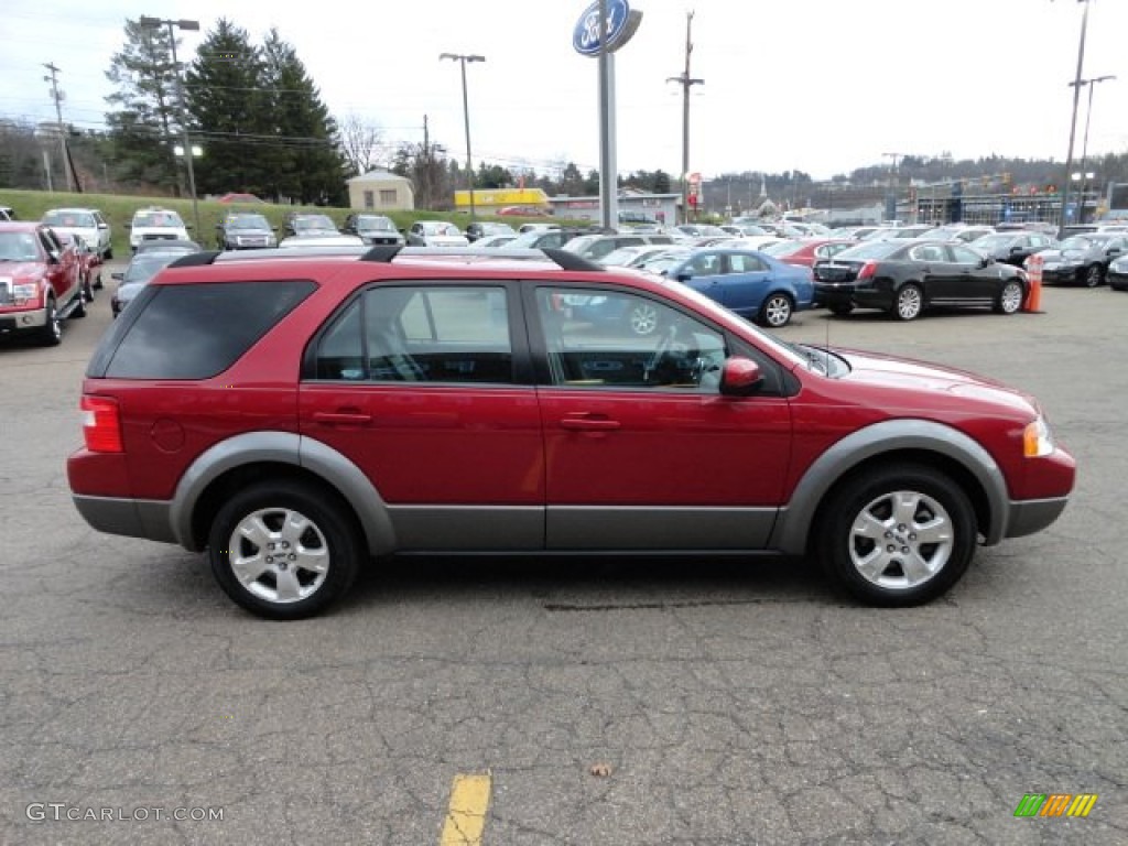 2007 Freestyle SEL - Red Fire Metallic / Shale Grey photo #5