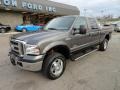 2005 Dark Shadow Grey Metallic Ford F250 Super Duty Lariat Crew Cab 4x4  photo #8