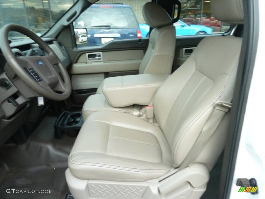 Medium Stone Interior 2010 Ford F150 XL SuperCrew 4x4 Photo #57497998