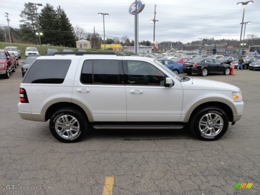 White Suede 2010 Ford Explorer Eddie Bauer 4x4 Exterior Photo #57498843