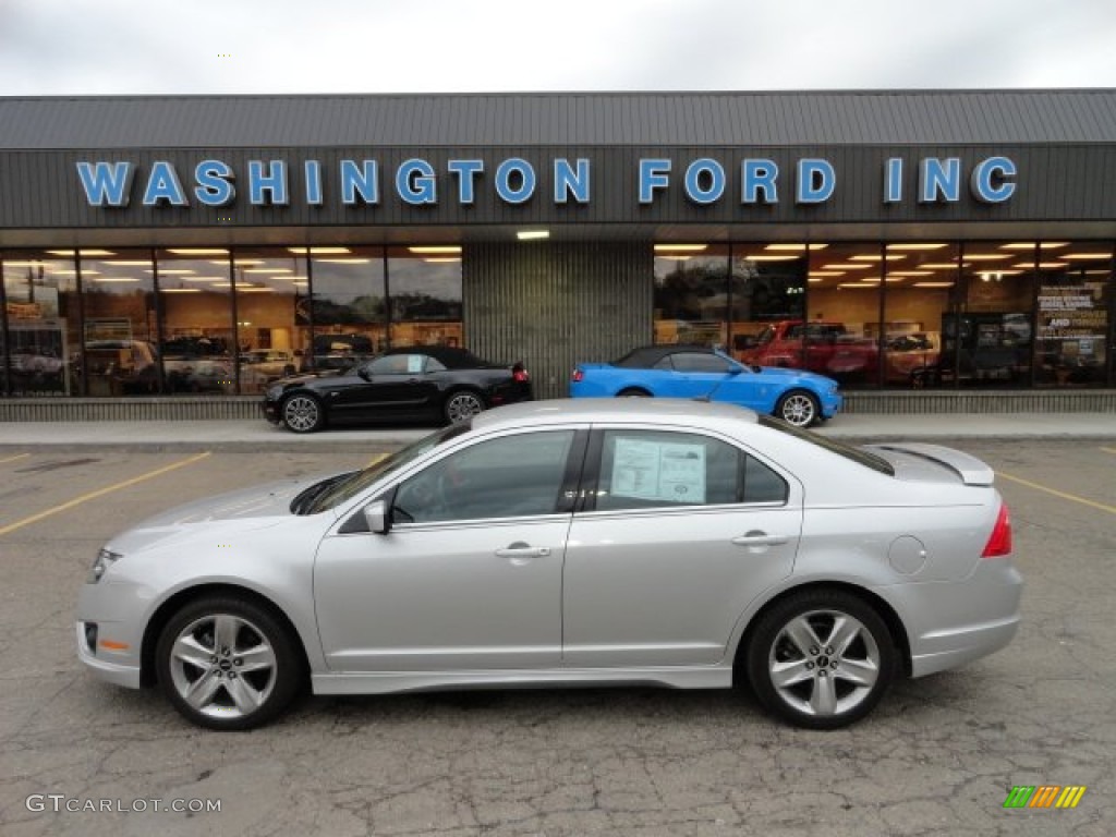 2011 Fusion Sport - Ingot Silver Metallic / Sport Black/Charcoal Black photo #1