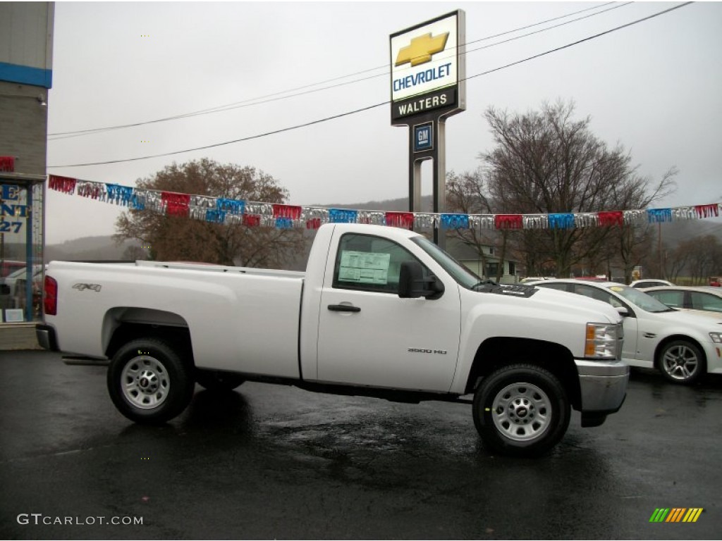 2012 Silverado 3500HD LS Regular Cab 4x4 - Summit White / Dark Titanium photo #1