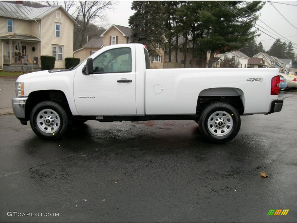 Summit White 2012 Chevrolet Silverado 3500HD LS Regular Cab 4x4 Exterior Photo #57499861