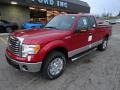 2012 Red Candy Metallic Ford F150 XLT SuperCab 4x4  photo #8