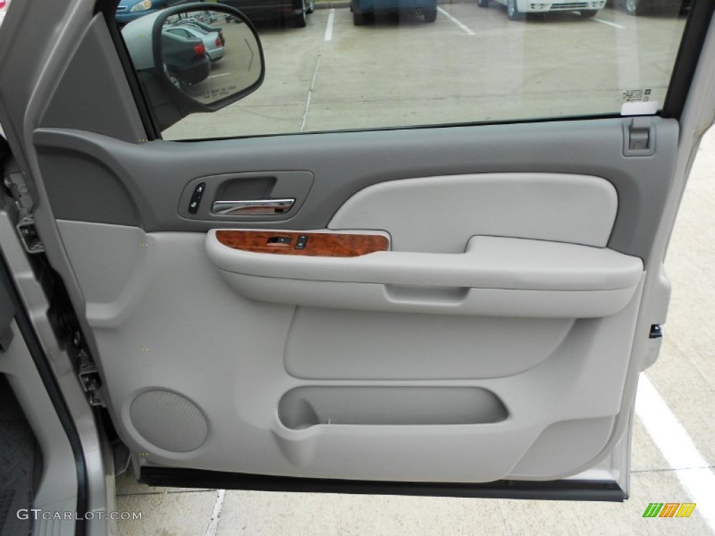 2009 GMC Sierra 1500 SLT Extended Cab Dark Titanium/Light Titanium Door Panel Photo #57501124