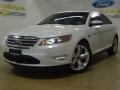 White Platinum Metallic Tri-Coat 2010 Ford Taurus SHO AWD Exterior