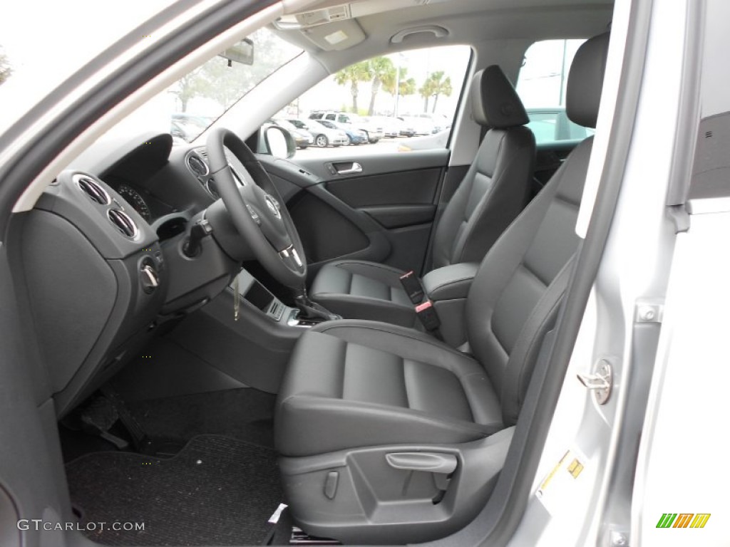 Black Interior 2012 Volkswagen Tiguan SE Photo #57502753