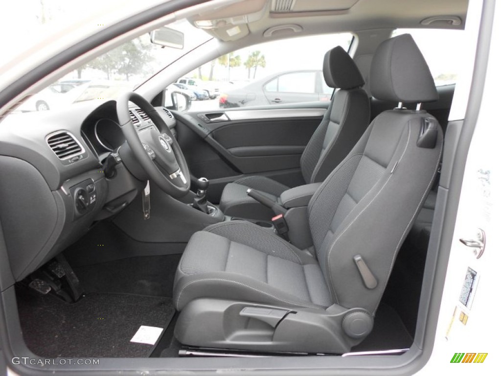 Titan Black Interior 2012 Volkswagen Golf 2 Door TDI Photo #57502962