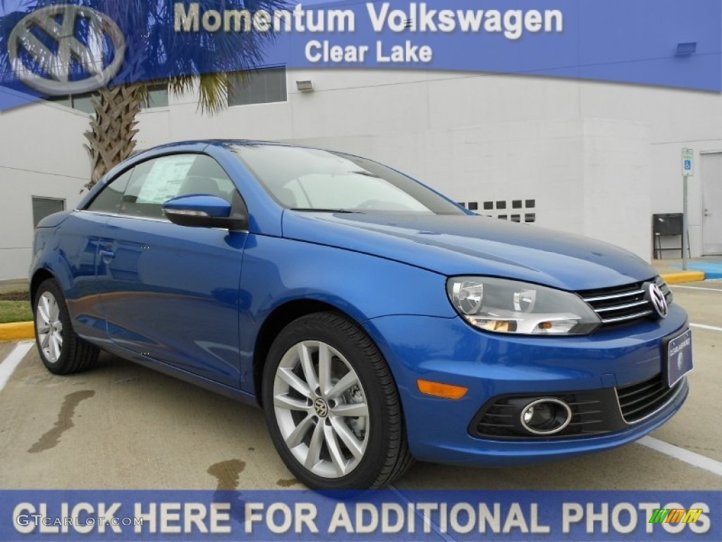 2012 Eos Komfort - Rising Blue Metallic / Cornsilk Beige photo #1