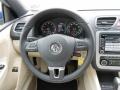 2012 Volkswagen Eos Cornsilk Beige Interior Steering Wheel Photo