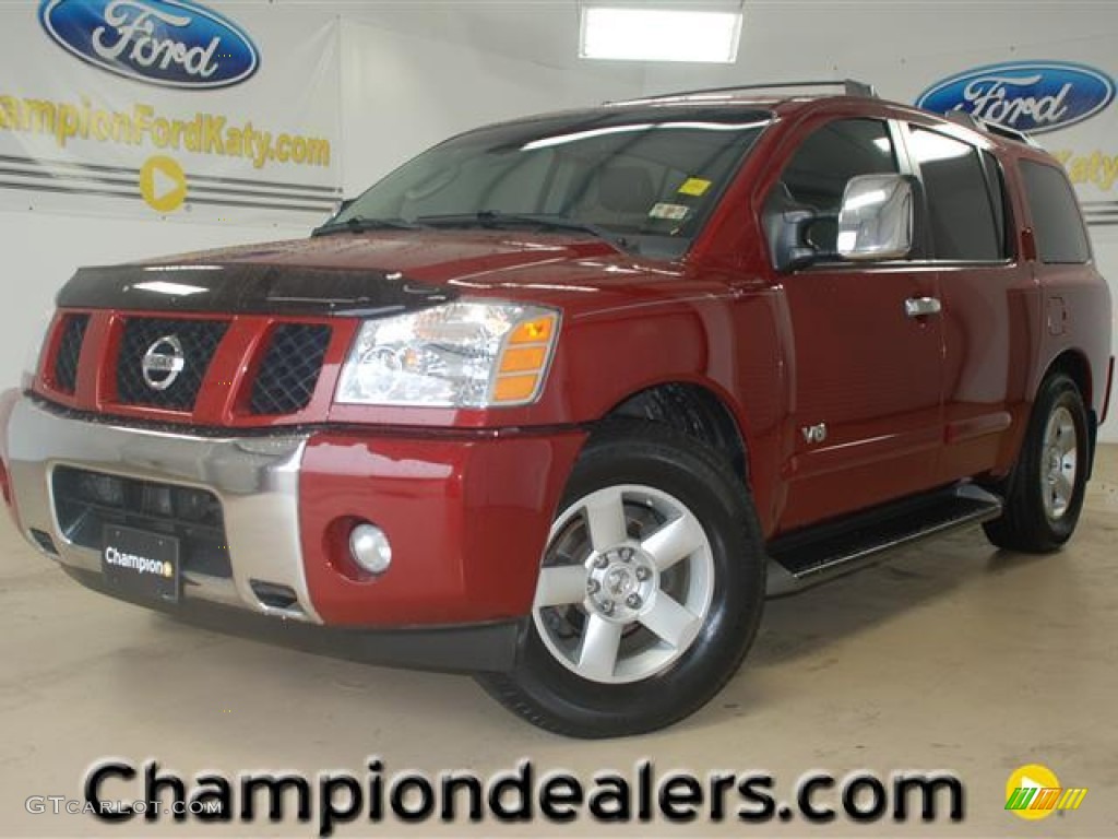 2005 Red Brawn Nissan Armada LE 57486402 GTCarLot Car