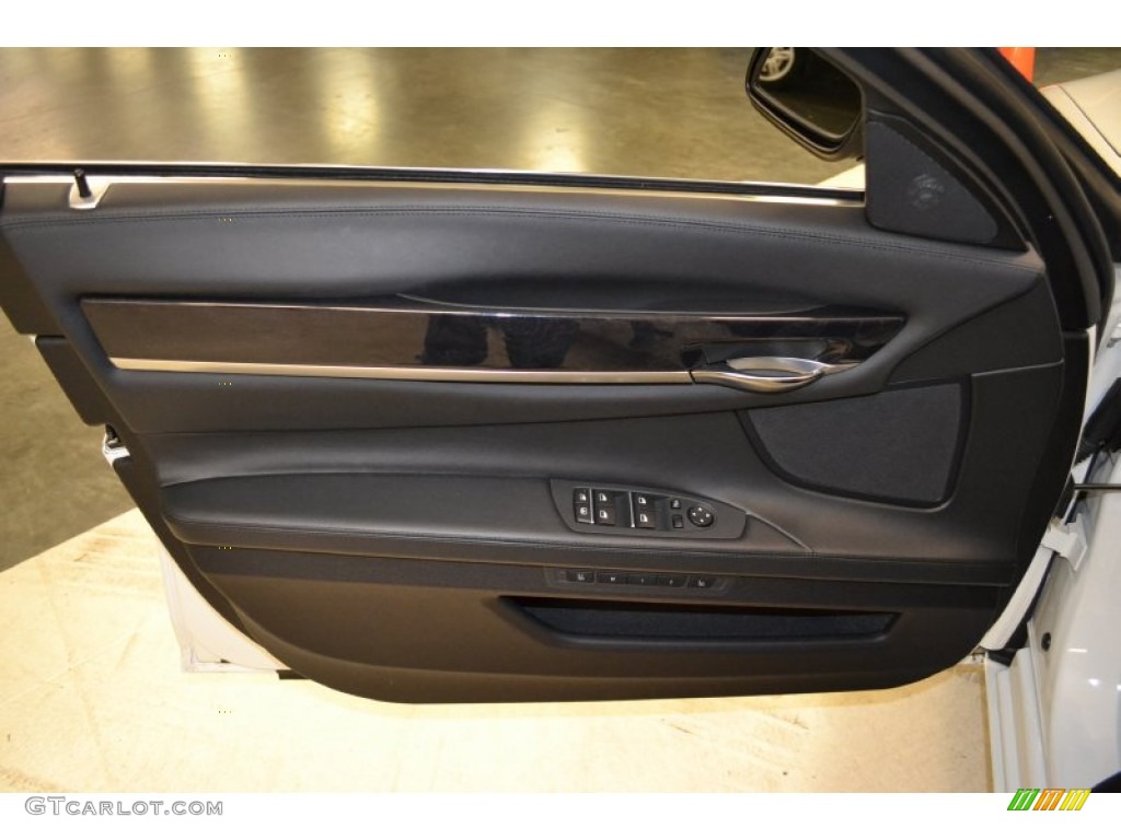 2011 BMW 7 Series ActiveHybrid 750Li Sedan Black Door Panel Photo #57504060