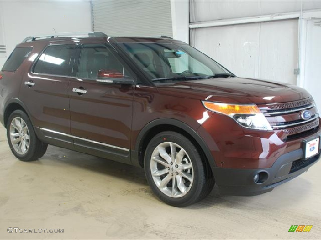 2012 Explorer Limited - Cinnamon Metallic / Charcoal Black photo #3