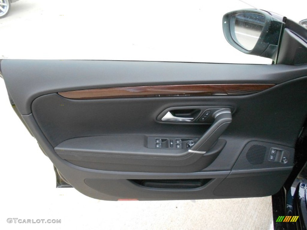 2012 Volkswagen CC Lux Limited Black Door Panel Photo #57504503
