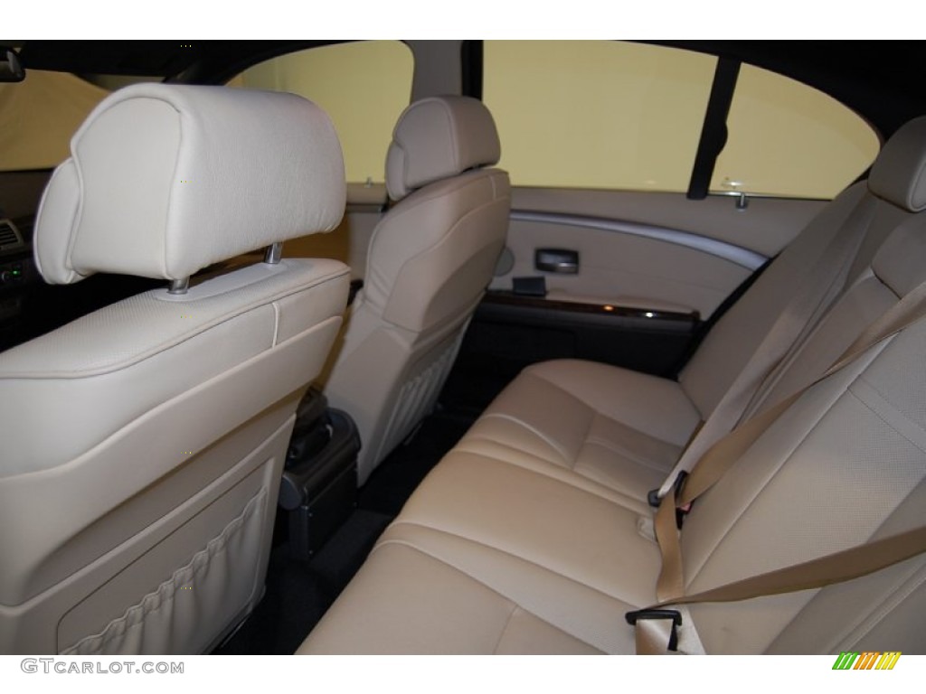 Cream Beige Interior 2007 BMW 7 Series 750i Sedan Photo #57504538