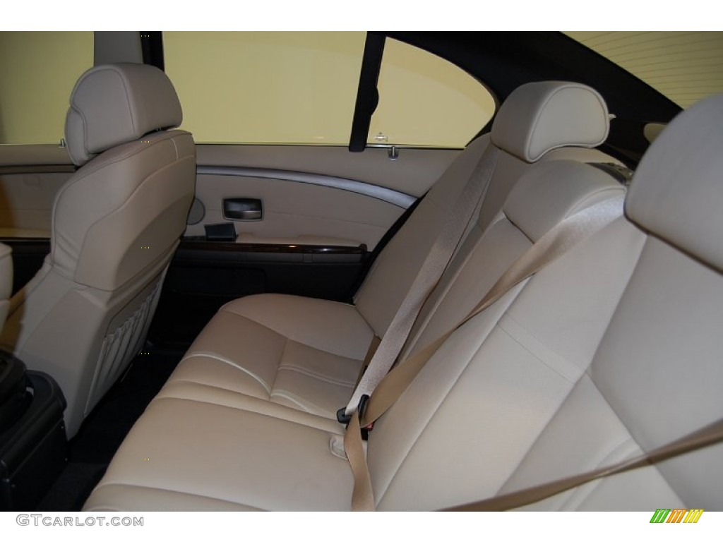 Cream Beige Interior 2007 BMW 7 Series 750i Sedan Photo #57504547