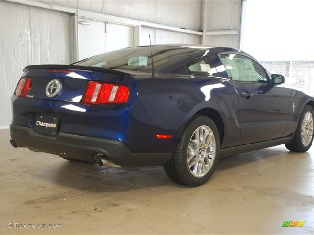 2012 Mustang V6 Premium Coupe - Kona Blue Metallic / Saddle photo #5