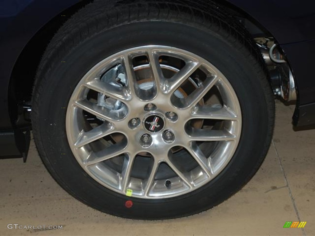 2012 Mustang V6 Premium Coupe - Kona Blue Metallic / Saddle photo #8