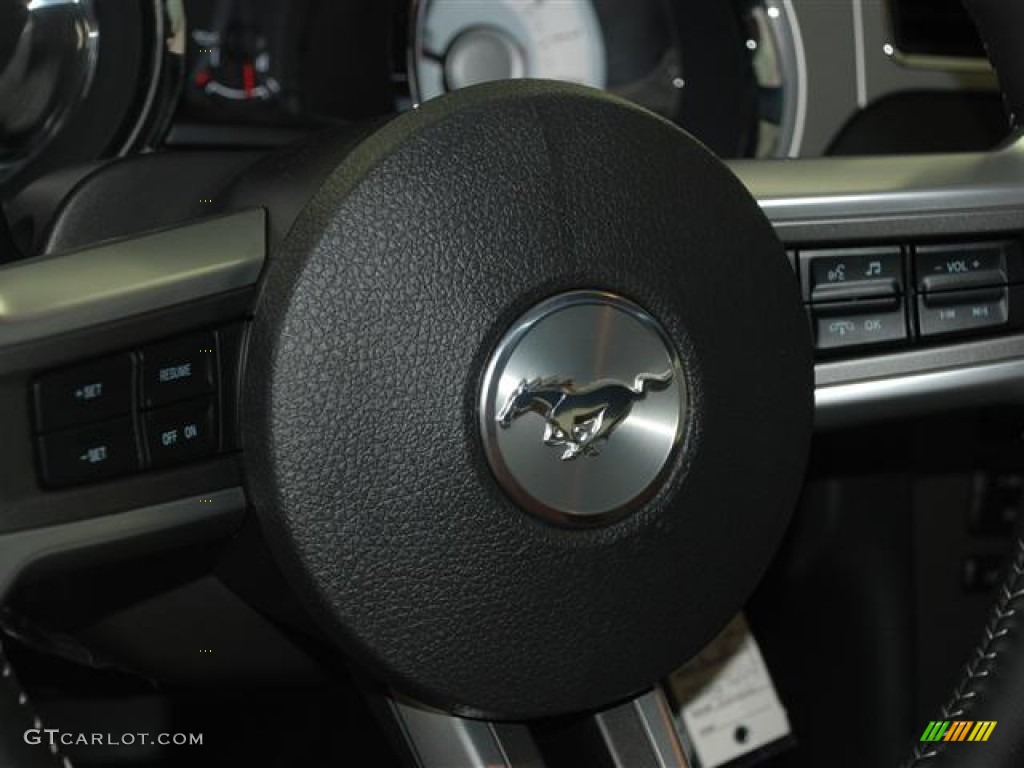 2012 Mustang V6 Premium Coupe - Kona Blue Metallic / Saddle photo #14