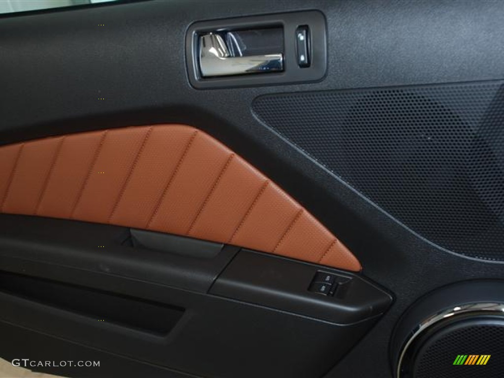 2012 Mustang V6 Premium Coupe - Kona Blue Metallic / Saddle photo #19