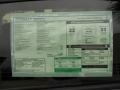 2012 Volkswagen Passat 2.5L S Window Sticker