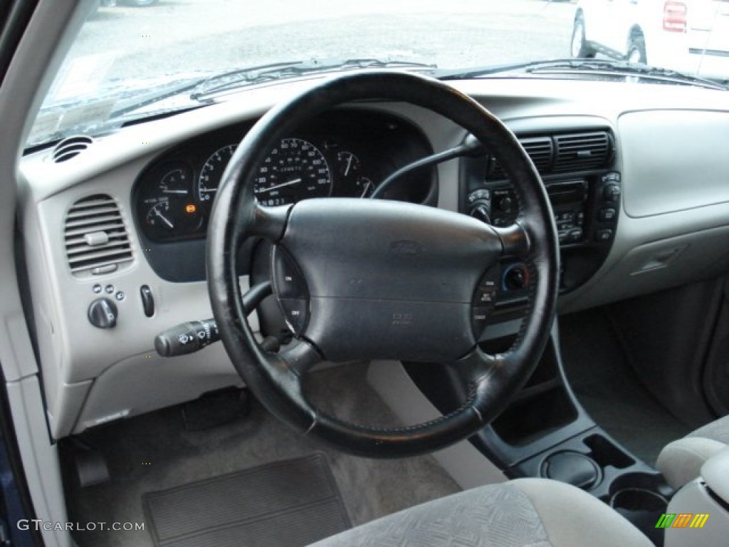 2000 Ford Explorer Sport 4x4 Medium Graphite Steering Wheel Photo #57505963