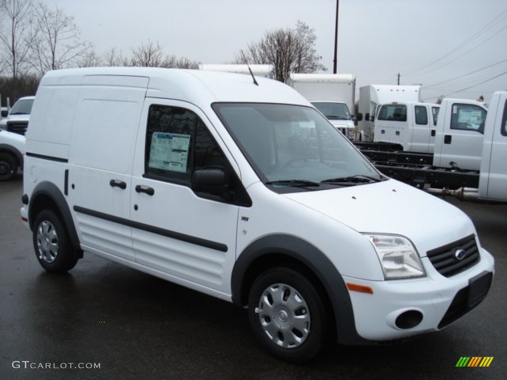 Frozen White 2012 Ford Transit Connect XLT Van Exterior Photo #57506395