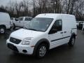 Frozen White 2012 Ford Transit Connect XLT Van Exterior