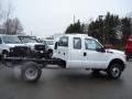 2012 Oxford White Ford F350 Super Duty XL SuperCab 4x4 Dually Chassis  photo #1