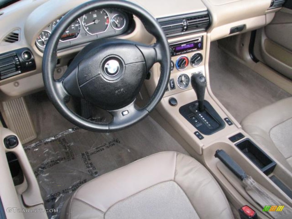 Beige Interior 2000 BMW Z3 2.3 Roadster Photo #57506926