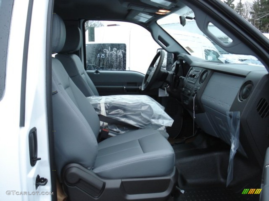 2012 F350 Super Duty XL SuperCab 4x4 Dually Chassis - Oxford White / Steel photo #15