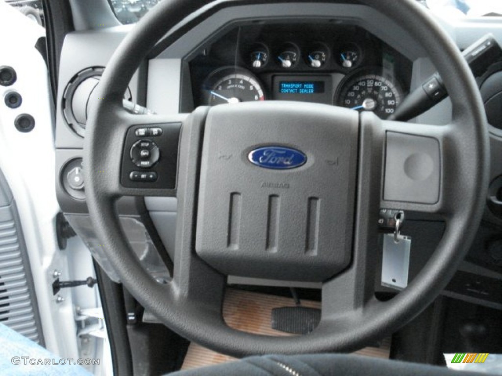 2012 F350 Super Duty XL SuperCab 4x4 Dually Chassis - Oxford White / Steel photo #18