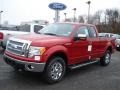 Race Red - F150 Lariat SuperCab 4x4 Photo No. 4