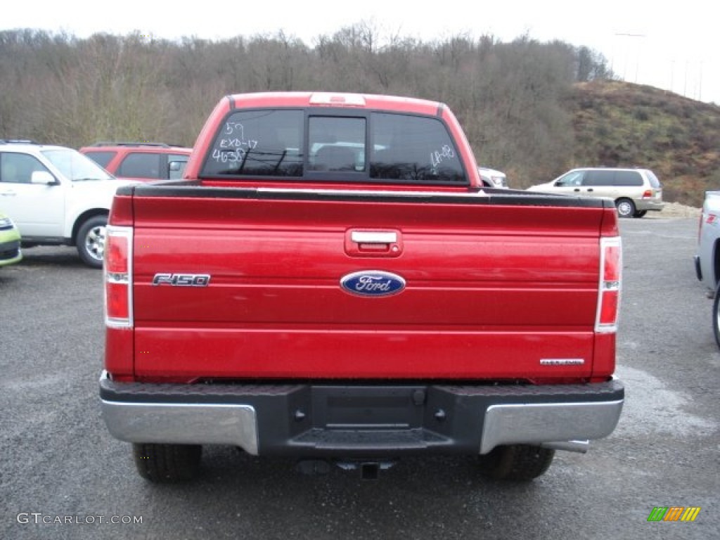 2011 F150 Lariat SuperCab 4x4 - Race Red / Black photo #7