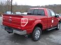 2011 Race Red Ford F150 Lariat SuperCab 4x4  photo #8