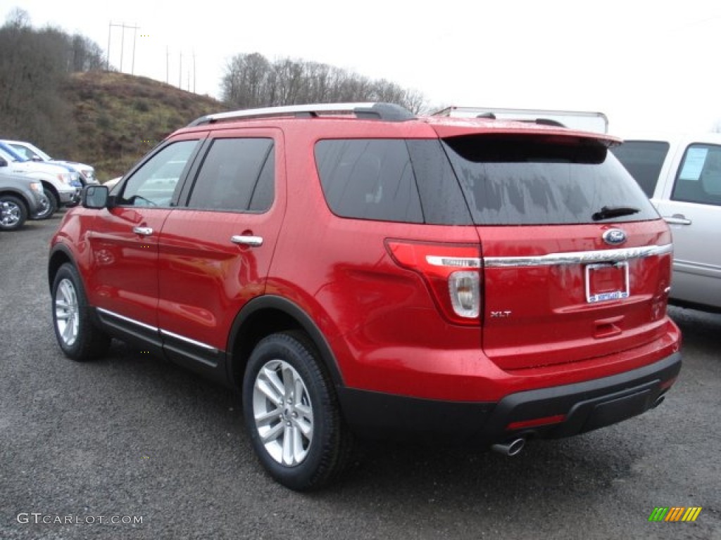 2012 Explorer XLT 4WD - Red Candy Metallic / Charcoal Black photo #6