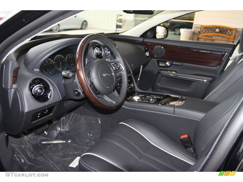 Jet/Ivory Interior 2012 Jaguar XJ XJL Portfolio Photo #57508102