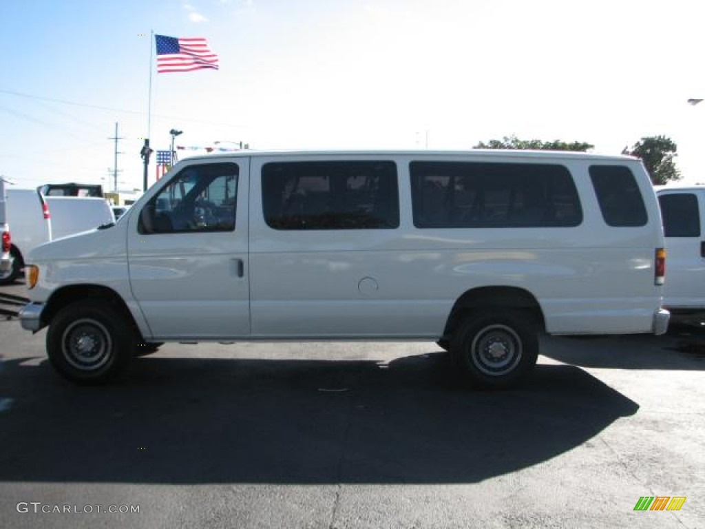 1993 E Series Van E350 Club Wagon 15 Passenger - White / Gray photo #6