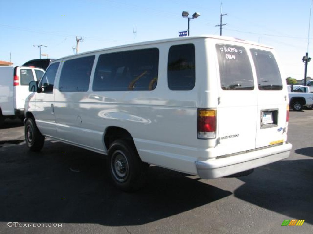 1993 E Series Van E350 Club Wagon 15 Passenger - White / Gray photo #7